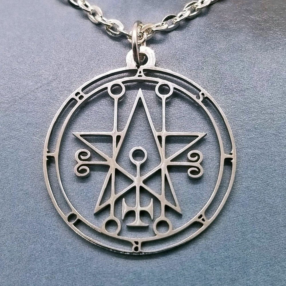 Astaroth Goetic Goetia Sigil Silver Necklace